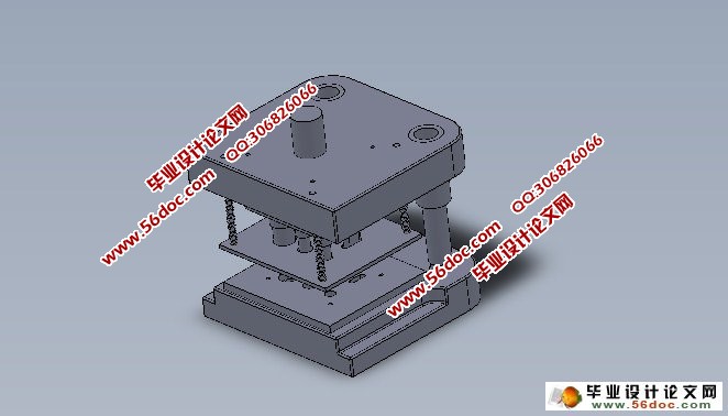 连接片冲孔,翻边,落料连续式复合模设计(cad,solidworks三维)