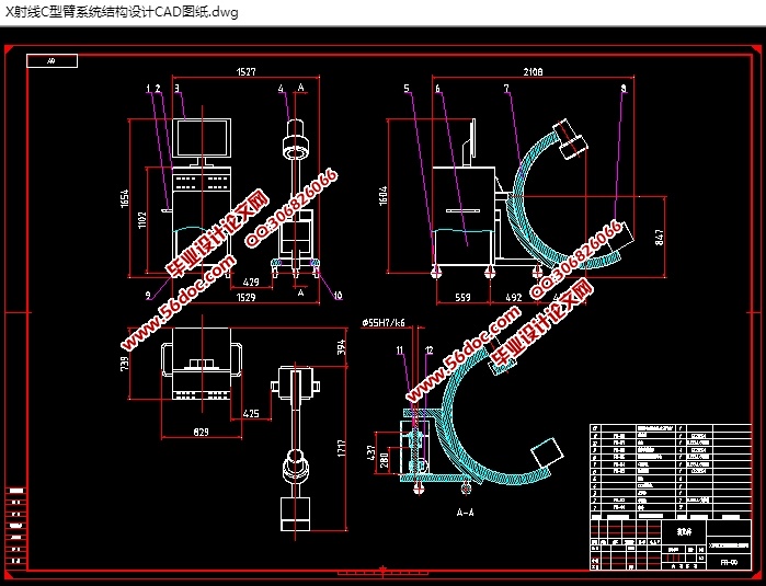 XCͱϵͳṹ(CADͼ,SolidWorks,IGSάͼ)