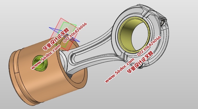 195柴油发动机活塞连杆组设计(含cad零件图,solidworks图)