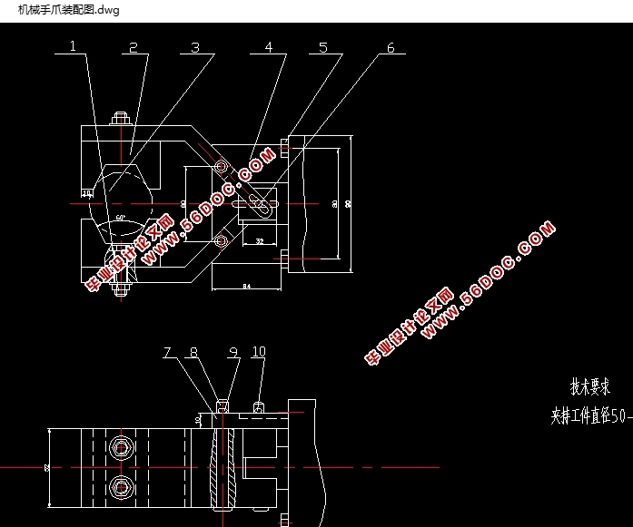 Һѹϻе˶(CADͼװͼ,SolidWorksάͼ)