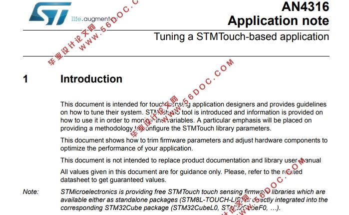 AN4316Ӧ˵--STMTouchӦóŻ