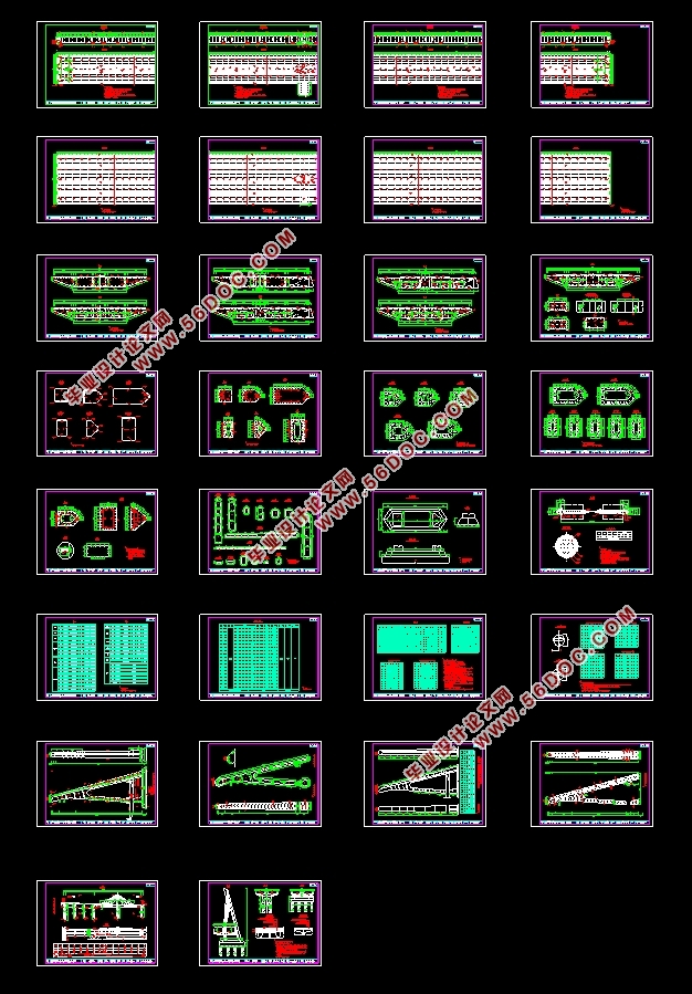 ˲ɳ·Ͽ(2×74mб)ʩͼ(CADͼ)