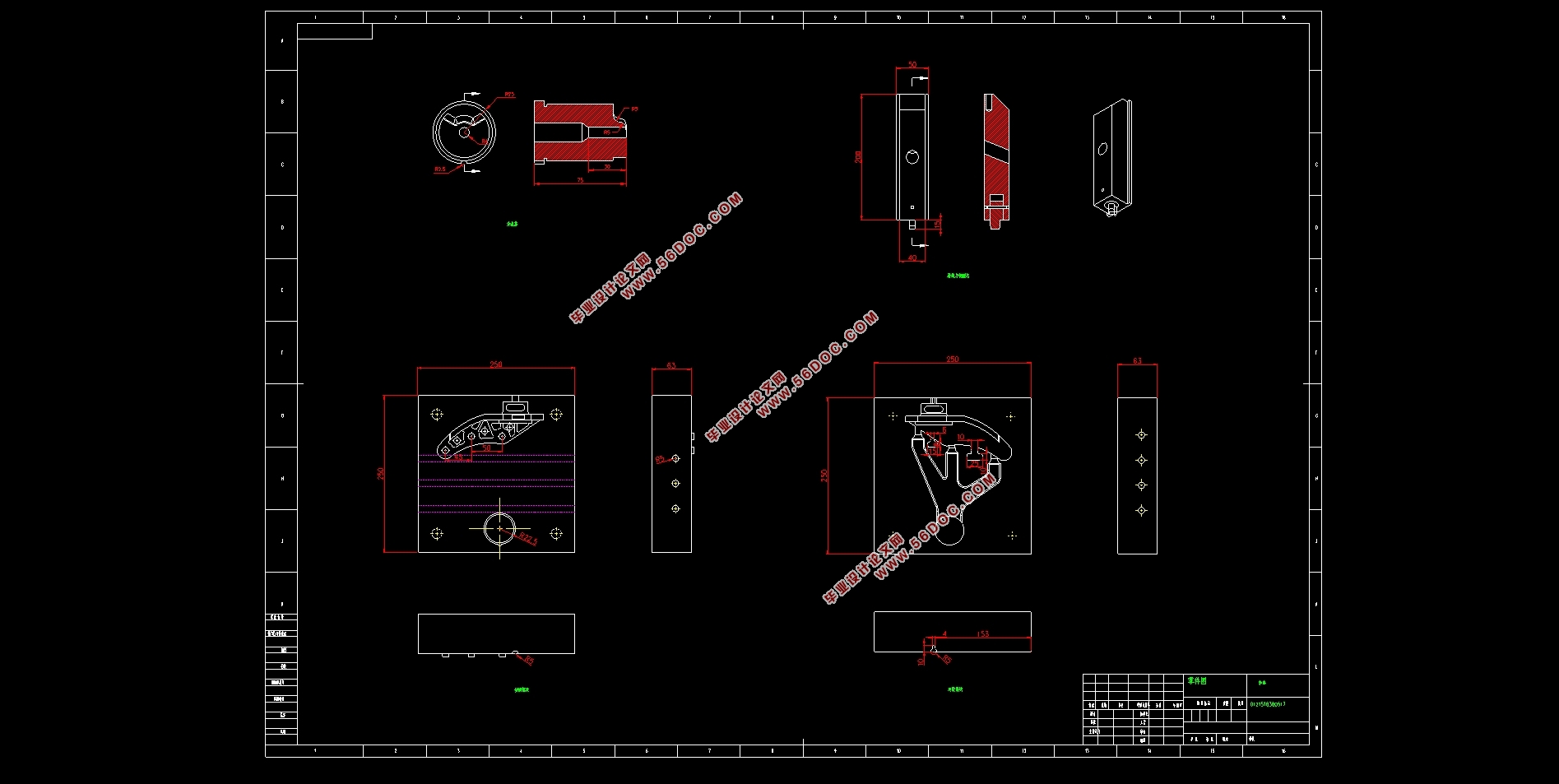 ֧ѹιշģ(CADͼ,SolidWorksάͼ)