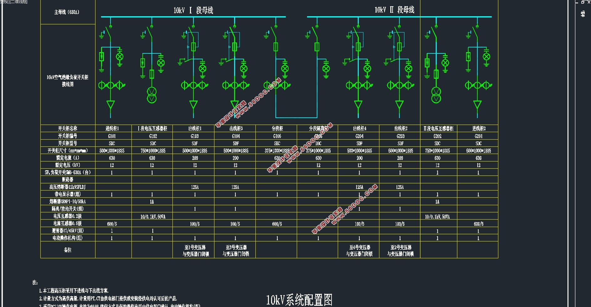 ĳӿƼ¥10kV(CADͼ)